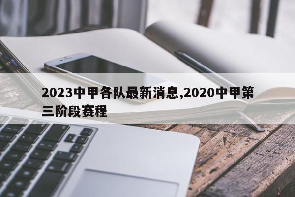 2023中甲各队最新消息,2020中甲第三阶段赛程